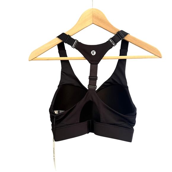 AYBL UK Sportive Open Back Sports Bra Black Size S Racerback NWT - Picture 3 of 6